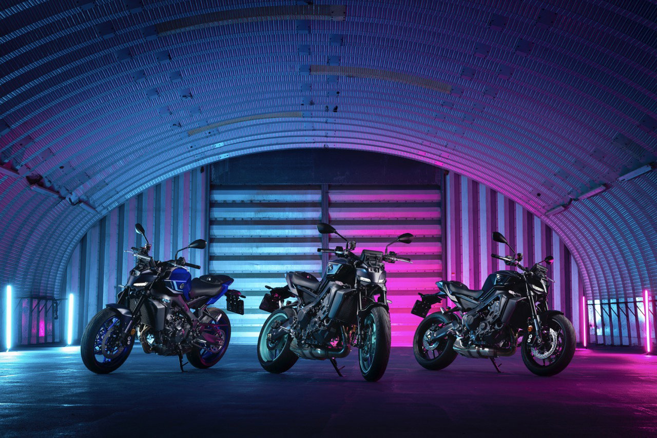 The 2024 MT-09 family in all its colours